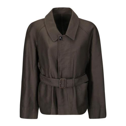 Lemaire Belted Two Pocket Jacket Brown, Dam