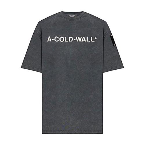 A-Cold-Wall Avslappnad Bomull T-shirt Gray, Herr