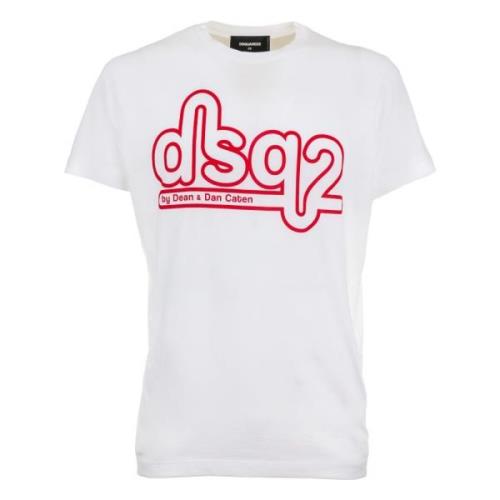 Dsquared2 T-Shirt Art S74Gd0872S21600 - 100% Bomull White, Herr