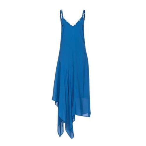 Pinko Vintage Ärmlös Maxi Klänning Blue, Dam