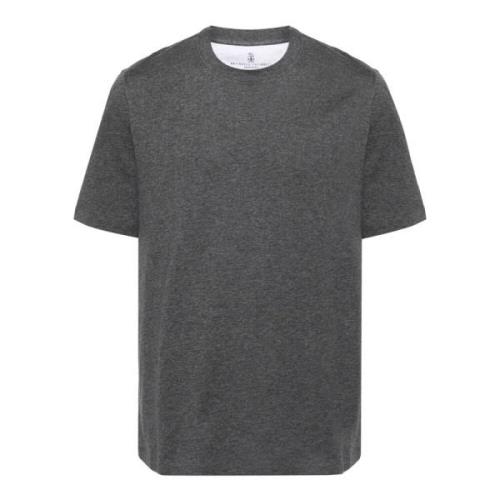 Brunello Cucinelli Stiliga T-shirts Kollektion Gray, Herr