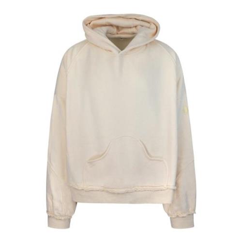 Untitled Artworks Consumed Hoodie Vit Tröja Beige, Herr