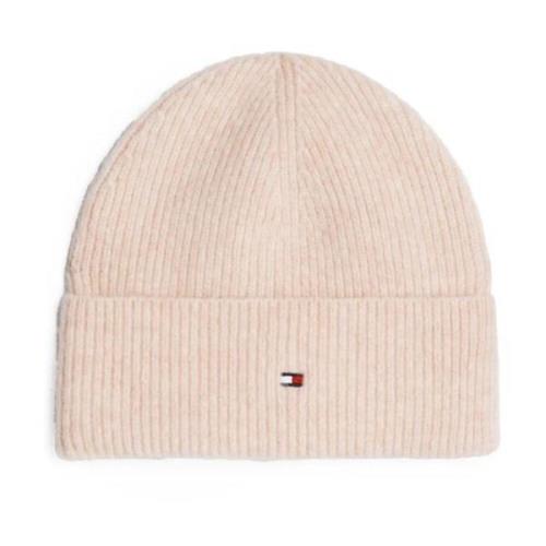 Tommy Hilfiger Essential Flag Fuzzy Beanie Kvinnor Pink, Dam