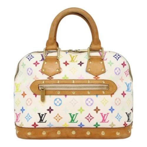 Louis Vuitton Vintage Pre-owned Canvas handvskor White, Dam