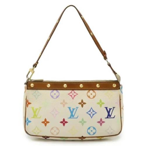 Louis Vuitton Vintage Pre-owned Plast kuvertvskor White, Dam