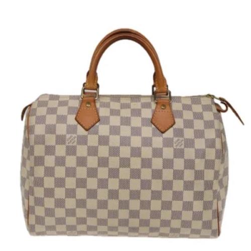 Louis Vuitton Vintage Pre-owned Canvas handvskor White, Dam