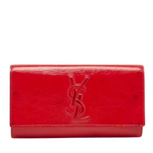 Yves Saint Laurent Vintage Pre-owned Laeder kuvertvskor Red, Dam