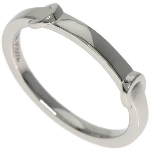 Celine Vintage Pre-owned Platina ringar Gray, Dam