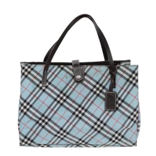 Burberry Vintage Pre-owned Canvas totevskor Blue, Dam