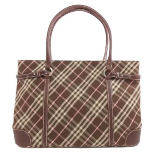 Burberry Vintage Pre-owned Canvas totevskor Brown, Dam