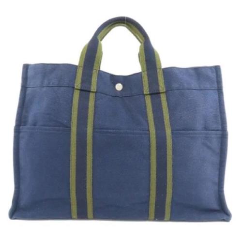 Hermès Vintage Pre-owned Bomull handvskor Blue, Dam