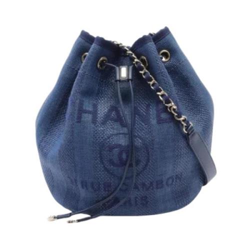 Chanel Vintage Pre-owned Laeder chanel-vskor Blue, Dam