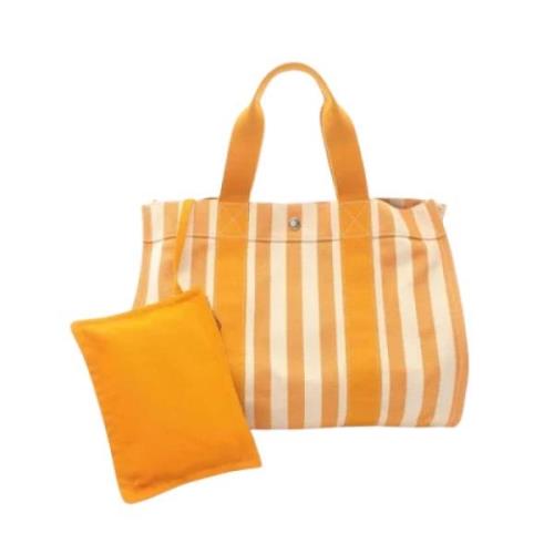 Hermès Vintage Pre-owned Canvas handvskor Orange, Dam