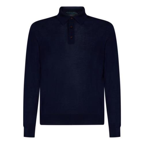 Kiton Snygg Navyblå Sweatshirt för Män Blue, Herr