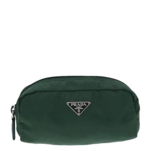 Prada Vintage Pre-owned Tyg kuvertvskor Green, Dam