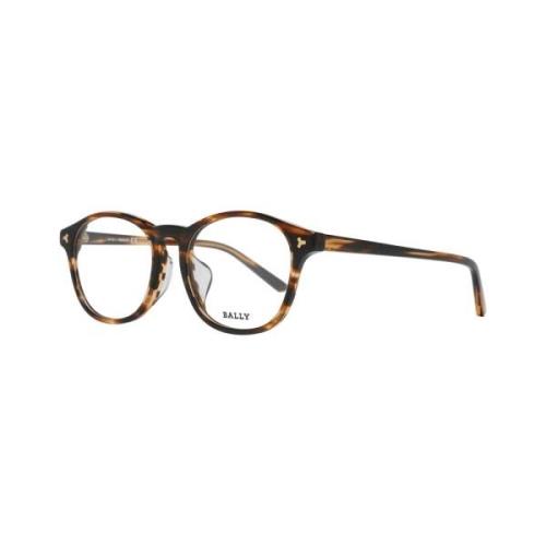 Bally Bruna plastglasögon med fodral Brown, Unisex