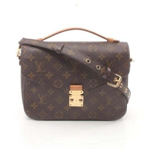 Louis Vuitton Vintage Pre-owned Canvas handvskor Brown, Dam