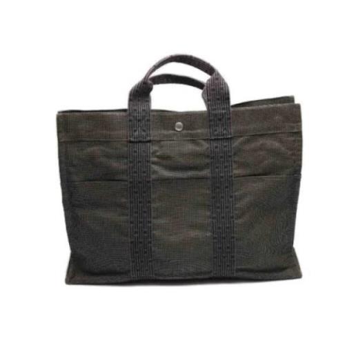 Hermès Vintage Pre-owned Canvas totevskor Gray, Dam