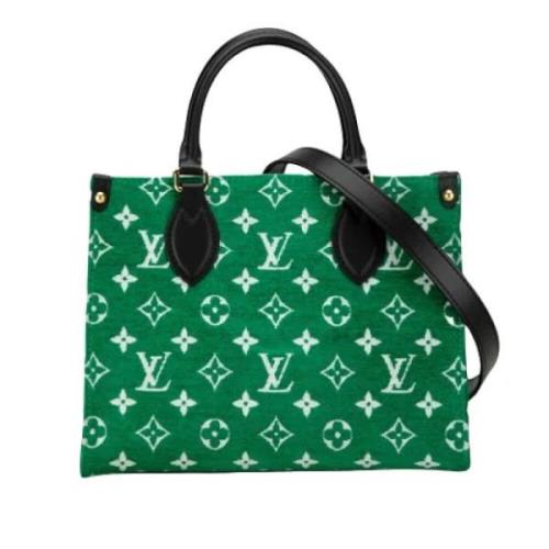 Louis Vuitton Vintage Pre-owned Sammet louis-vuitton-vskor Green, Dam