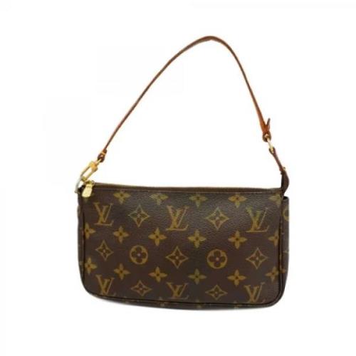 Louis Vuitton Vintage Pre-owned Tyg kuvertvskor Brown, Dam