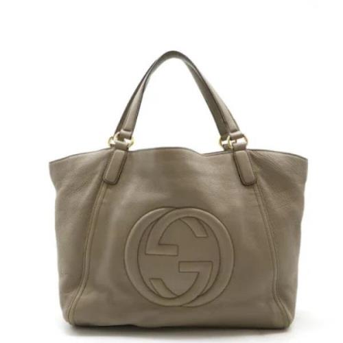 Gucci Vintage Pre-owned Laeder gucci-vskor Gray, Dam