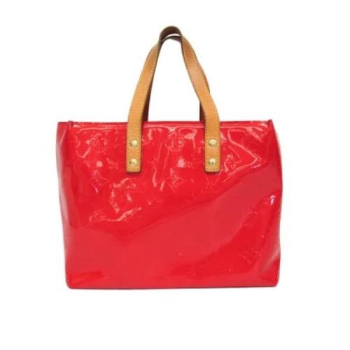 Louis Vuitton Vintage Pre-owned Laeder axelremsvskor Red, Dam