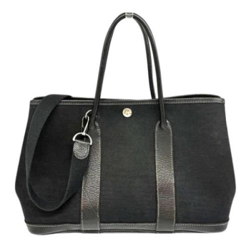 Hermès Vintage Pre-owned Canvas handvskor Black, Dam