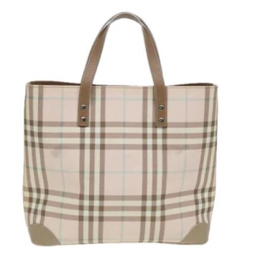 Burberry Vintage Pre-owned Canvas totevskor Pink, Dam