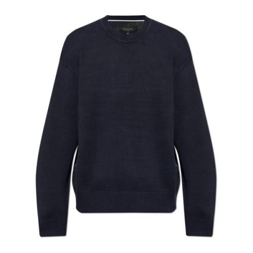 Rag & Bone Sweater Clarkson Blue, Herr