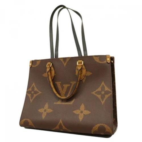 Louis Vuitton Vintage Pre-owned Tyg totevskor Brown, Dam