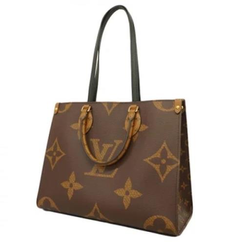 Louis Vuitton Vintage Pre-owned Tyg totevskor Brown, Dam