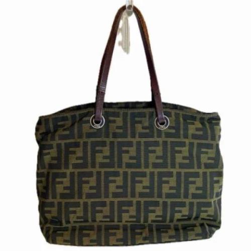 Fendi Vintage Pre-owned Canvas fendi-vskor Brown, Dam