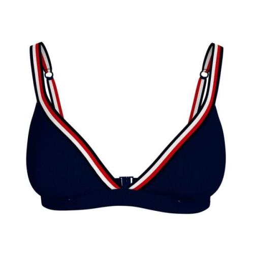 Tommy Hilfiger Stilren Bikini Topp Blue, Dam