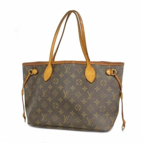 Louis Vuitton Vintage Pre-owned Tyg axelremsvskor Brown, Dam