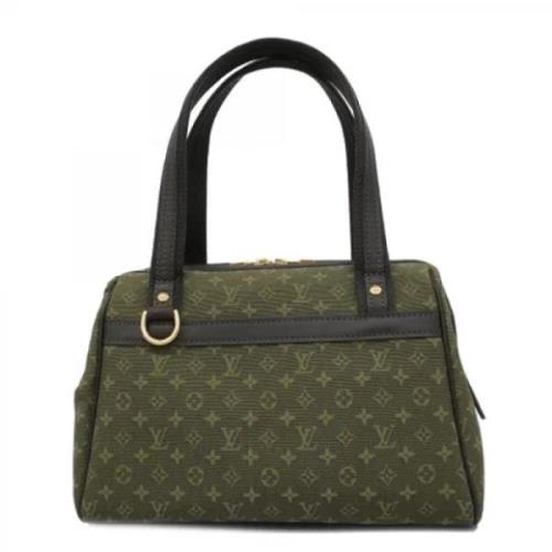 Louis Vuitton Vintage Pre-owned Tyg axelremsvskor Green, Dam