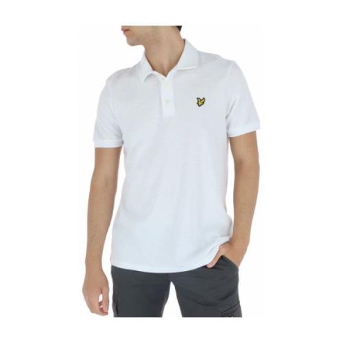 Lyle & Scott Klassisk Pikétröja Vår/Sommar White, Herr