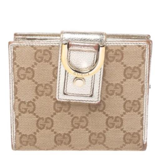 Gucci Vintage Pre-owned Canvas plnbcker Beige, Dam