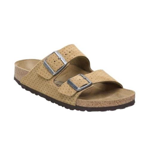 Birkenstock Arizona Lädersandaler Beige, Dam