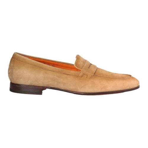 Santoni Mocka Loafers Beige, Herr