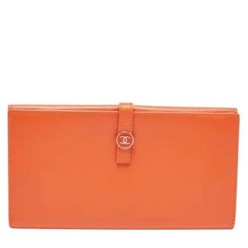 Chanel Vintage Pre-owned Laeder plnbcker Orange, Dam