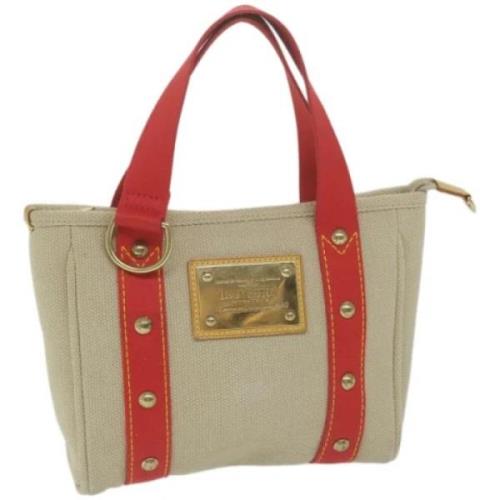 Louis Vuitton Vintage Pre-owned Canvas louis-vuitton-vskor Beige, Dam