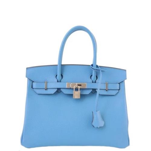 Hermès Vintage Pre-owned Canvas handvskor Blue, Dam