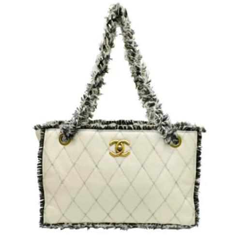 Chanel Vintage Pre-owned Laeder chanel-vskor Beige, Dam