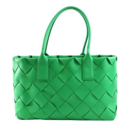 Bottega Veneta Vintage Pre-owned Laeder totevskor Green, Dam