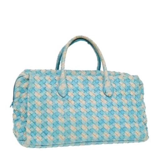 Bottega Veneta Vintage Pre-owned Laeder handvskor Blue, Dam