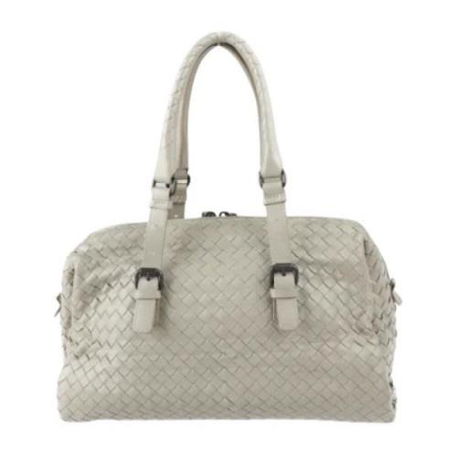 Bottega Veneta Vintage Pre-owned Laeder handvskor Gray, Dam