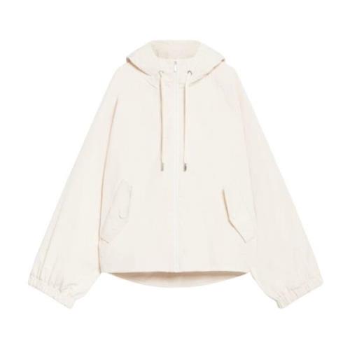 Max Mara Weekend Stilren vindjacka med bomullsfoder Beige, Dam