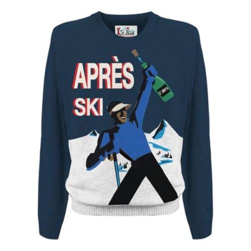 MC2 Saint Barth Apres Ski Champ Crewneck Sweater Blue, Herr