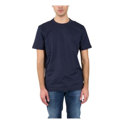 Dondup Jersey T-shirt med metall D Blue, Herr