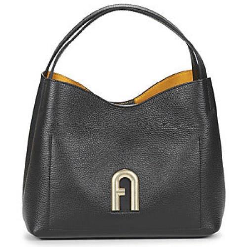 Furla Svart Primula Hobo Väska för Kvinnor Black, Dam